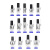 萌念指甲油分装空瓶3ML玻璃指甲油空瓶5ML药油美甲配毛刷瓶甲油 15ML圆长盖空瓶(单件价格30件起