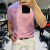 培蒙（peimeng）(断码尾货福利捡漏)夏季圆领粉色丝光棉短袖纯色印花修身T恤男 F1-626/6001 V1白色 48M