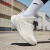 安踏C37 3丨氮科技跑步鞋女跑鞋透气运动鞋减震软底女款跳绳鞋子 象牙白/浅雾灰-2 38.5