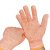 德岐 5级防割手套小码  耐磨手工手套 橙色 S码13CM（3-8岁） 