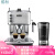 焕柔德龙 ECZ351咖啡机 半自动泵压意式家用奶泡小型 银白色 官方标配