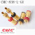 CMC 838-S-L新款纯铜镀金音响音箱接线柱喇叭香蕉母座端子长短型免焊 短柱红色一只价钱
