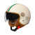 3C认证四季通用电动车头盔男女士四季通用款摩托车安全帽半盔全盔 双镜亚米黄外短内茶