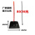 垃圾铲加深簸箕推土机批发全新料结实耐用黑色垃圾斗扫把簸箕套装 5个黑色 簸箕(带杆80CM高)