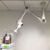 艾灸排烟实验室吸风罩中医院排烟通风排气移动式万向抽气罩 铝合金材质配圆罩
