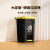 脚踏式垃圾桶大容量厨房客厅卫生间大号带盖办公室商用废纸篓 50L黄盖灰桶投放标(送垃圾袋2