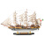 Snnei仿真实木帆船模型摆件 创意一帆风顺手工艺船 开业礼品乔迁礼物 《韦斯普奇号》52cm精品礼盒款
