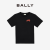 巴利（BALLY）2023男士春夏新款黑色圆领印花短袖T恤简约舒适纯棉短袖 6302825 黑色 L