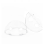 沁度亚克力半球罩有机玻璃半圆防尘罩透明空心球形罩塑料球展示罩定制 直径300MM半圆 留边+提手