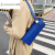 袋鼠（KANGAROO）包包2024夏季新款感克莱因蓝包包女包小众潮单肩手提包腋下包 蓝色