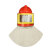 惠利得全封闭供氧式喷砂头盔 可调温喷砂帽内置安全帽打磨喷漆防护专用 米色弧镜喷砂帽PSM330