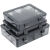 伏加瑞伏加瑞可拆多格零件盒电子件透明塑料收纳盒螺丝配件工具分类格子样品盒 白色大9格零件盒（可拆） 一个装