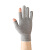 出极 打包专用手套 露指 薄款 劳保耐磨 均码 单位：包 灰色二指5双 