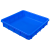 塑料盘塑料盆周转箱盒子收纳零件盒长方形塑料盒 方盘浅盘物料盒 单边2#方盘(红)435*290*80mm 【一套