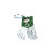 威特仕10-2644 野牛王氩弧焊TIG款牛皮手套 白/绿（1对） XL