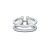 蒂芙尼 Tiffany HardWear 系列 纯银双珍珠戒指 4