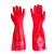 东亚手套 PVC保暖浸塑手套 802F-40 L 红色 10双装 红色 L