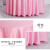 者也 加厚圆形清洁桌布 高密度纺织方便清洗不易褪色台布可定制 粉红色双勾花2.6M