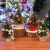 阿首门店橱窗桌面摆件小礼物圣诞树圣诞节装饰品20cm迷你小型圣诞 糖果篮摆件驯鹿