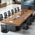 欧思泰 长方形办公桌会议桌长桌简约现代 会议洽谈桌椅组合4.5*1.5米单桌