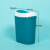 垃圾桶厕所卫生间夹缝翻盖垃圾筒窄缝北欧风小清新垃圾桶带盖 中号波普绿
