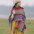 予瑾民族风西藏旅游穿搭斗篷外套披肩春装围巾女云南外搭加厚毯子披风 开衫粉红