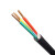 明超 铜芯聚乙烯交联绝缘电力电缆聚氯乙烯护套电缆线 YJV-0.6/1kV-3*6 黑色 1m
