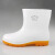 双星八特   食品雨鞋防滑底耐酸碱卫生靴雨靴白色防半筒水胶鞋白色 41码 