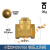 黄铜止回阀水管水泵用逆止阀自来水单向阀 大型DN32(硬密封)(1-1/4)(1.2寸