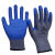 皱纹塑胶手套浸胶耐磨防滑橡胶工作劳保防护胶皮手套 紫色皱纹12双装