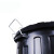 垃圾桶圆形大号带盖手提大容量55升工厂水筒米学校食堂商用 80L黑色桶