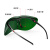 电焊眼镜焊工专用防弧光防飞溅防护大视野烧焊镜片透明防风护目镜 3副墨绿