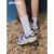 斐乐（FILA）潮牌SMASH女鞋复古篮球鞋低帮2024夏季新款运动鞋 斐乐白/学院紫-wc 35.5