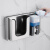 吉雅佳 商用不锈钢自动感应皂液器镜后隐藏式纸巾盒烘手机洗手机 灰色05 H-48036N