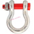 适用卸扣U型弓型D型美式国标形起重螺母吊环卡环马蹄卡扣重型吊具 玫红色 U型国标25吨