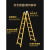梯子家用安全加厚折叠关节梯多功能铁管梯子伸缩阁楼方管工程梯 加粗镀锌冲压踏步：2.8-5.6米