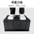 京胜丰博 防静电周转箱615*425*155mm电子元件盒子EDS物料盒零件配件塑料收纳箱FJDX14可配盖 黑色