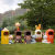 户外动物垃圾桶可爱卡通创意分类摆件景区幼儿园果皮箱玻璃钢雕塑 绿色恐龙垃圾桶
