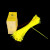 废物标识 黄色塑料平口垃圾袋封口尼龙扎带废物扎袋吊牌标签标识牌JYH 1000贴废物贴(卷款)