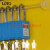 LOTO亚克力一体式10锁锁具挂板壁挂式挂锁吊牌存放站工业停工检修工作站锁具收纳箱BD-50990 10锁锁具挂板（不含配件）