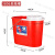地拖桶水桶拖把拖地桶加厚红色桶手压挤老式清洁桶墩布桶 3806地拖桶