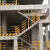 爱帛哆（AIBODUO）工地临时楼梯扶手可调干字杆简易施工安全临边可伸缩方管建筑 红白色-P13