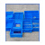 加厚塑料零件盒货架收纳整理箱车间周转框五金配件螺丝分格小盒子 四格箱355*200*90mm