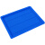 物流周转箱加厚特大号零件箱物料箱盖子塑胶塑料盒超大箱子长方形 【盖子】4号盖蓝色413*310*10
