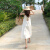 京功去泰国穿的女装白色吊带裙适合去三亚泰国旅游海边拍照穿好看 白色 S