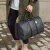 蔻宝丽韩版新款男女士大容量短途旅游出差行李袋潮流黑格子手提包单肩包 新款花纹 加厚版 大