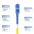 创优捷 光纤跳线尾纤LC-SC（UPC)单模单芯环保材质护套光端机收发器光纤线 -15m