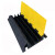 线槽减速带橡胶PVC压线板电线保护槽室内户外舞台地面过线槽 规格：1000*340*70mm(小号)