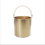 防爆一体成型铝制黄铜带盖子石油化工废料储存桶手提水铝桶 铜桶直形20L无盖一体成型