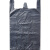 黑色加厚生活污物塑料垃圾袋环保酒店物业大号提手平口分类袋 黑色背心式42*48/100个 黑 加厚